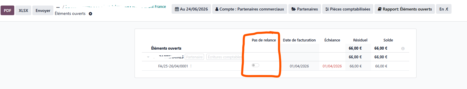 Pas de relance