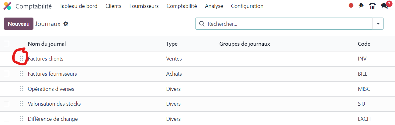 Organiser journaux