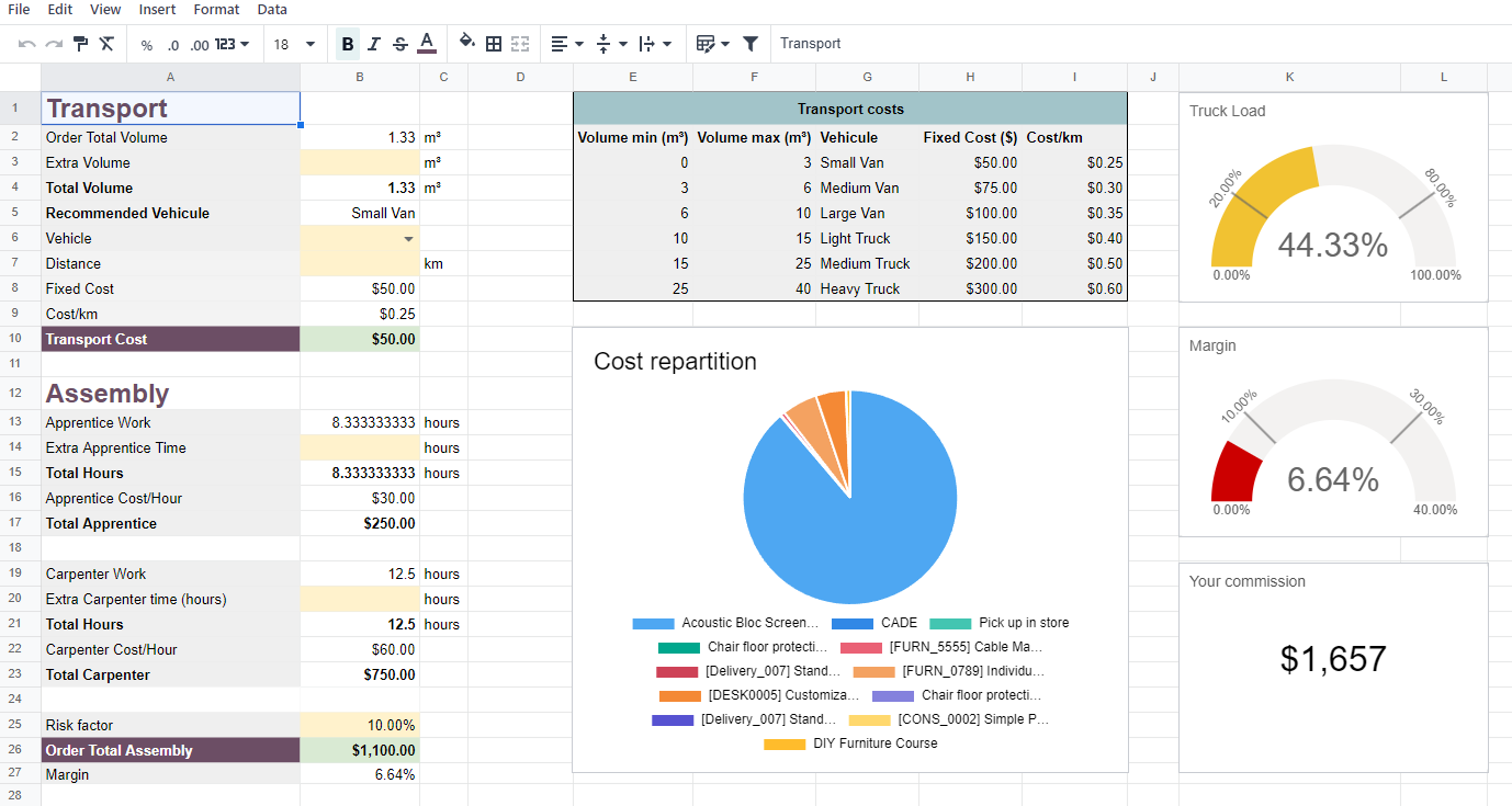 spreadsheet calculator