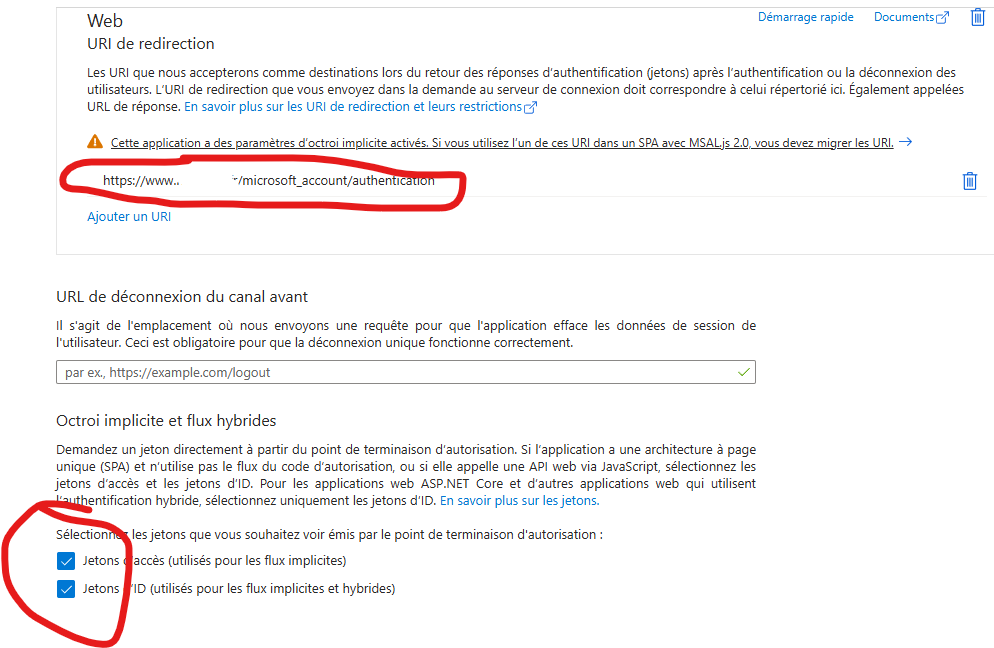 Synchronisation Odoo Outlook